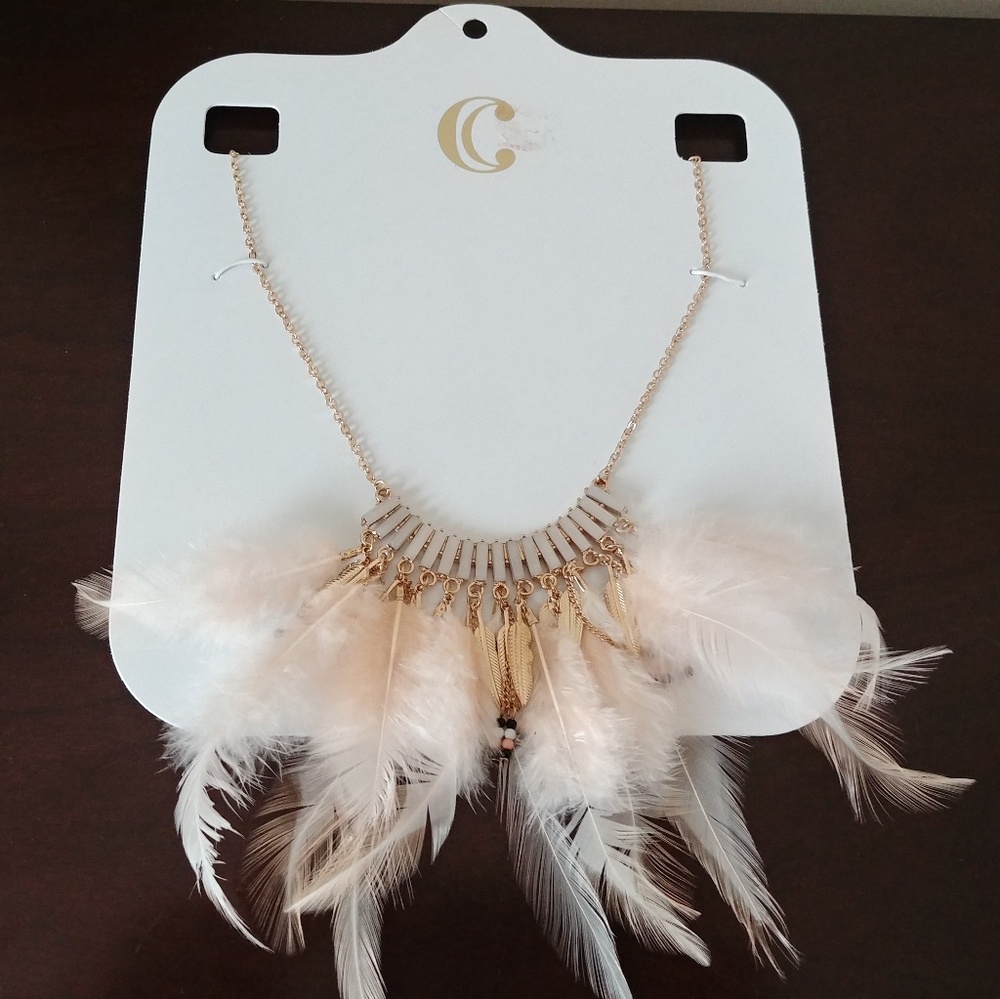✨Charming Charlie | Necklace | Gold | Feather - Picture 1 of 5